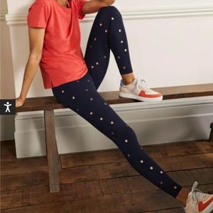 Boden High Rise Jersey Polka-dot Leggings